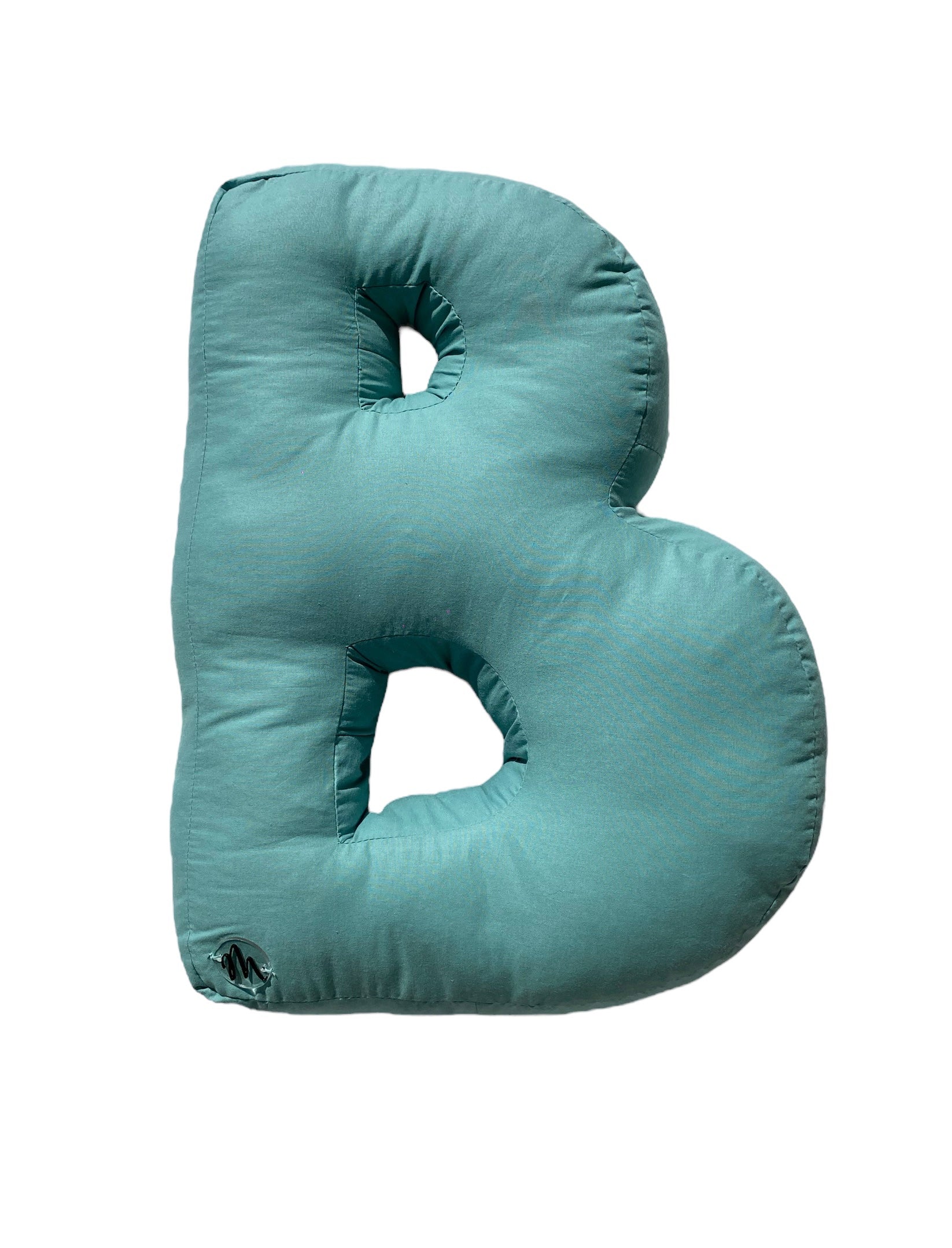 Cuscino a forma di lettere fatto a mano