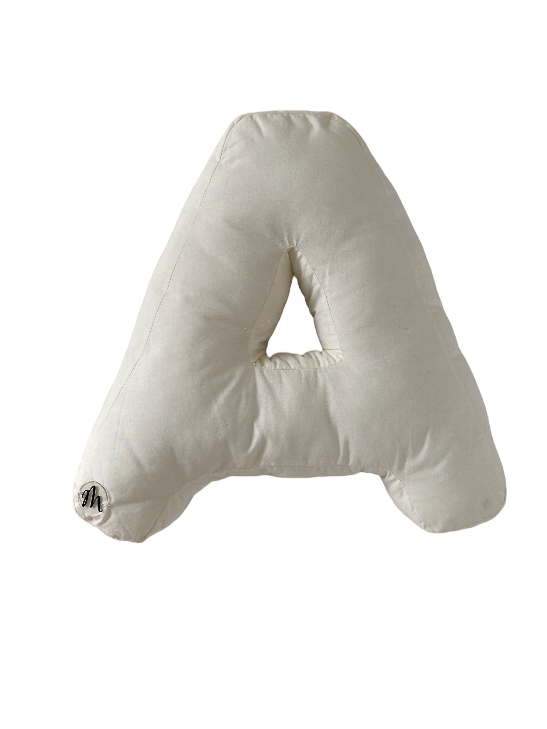 Cuscino a forma di lettere fatto a mano