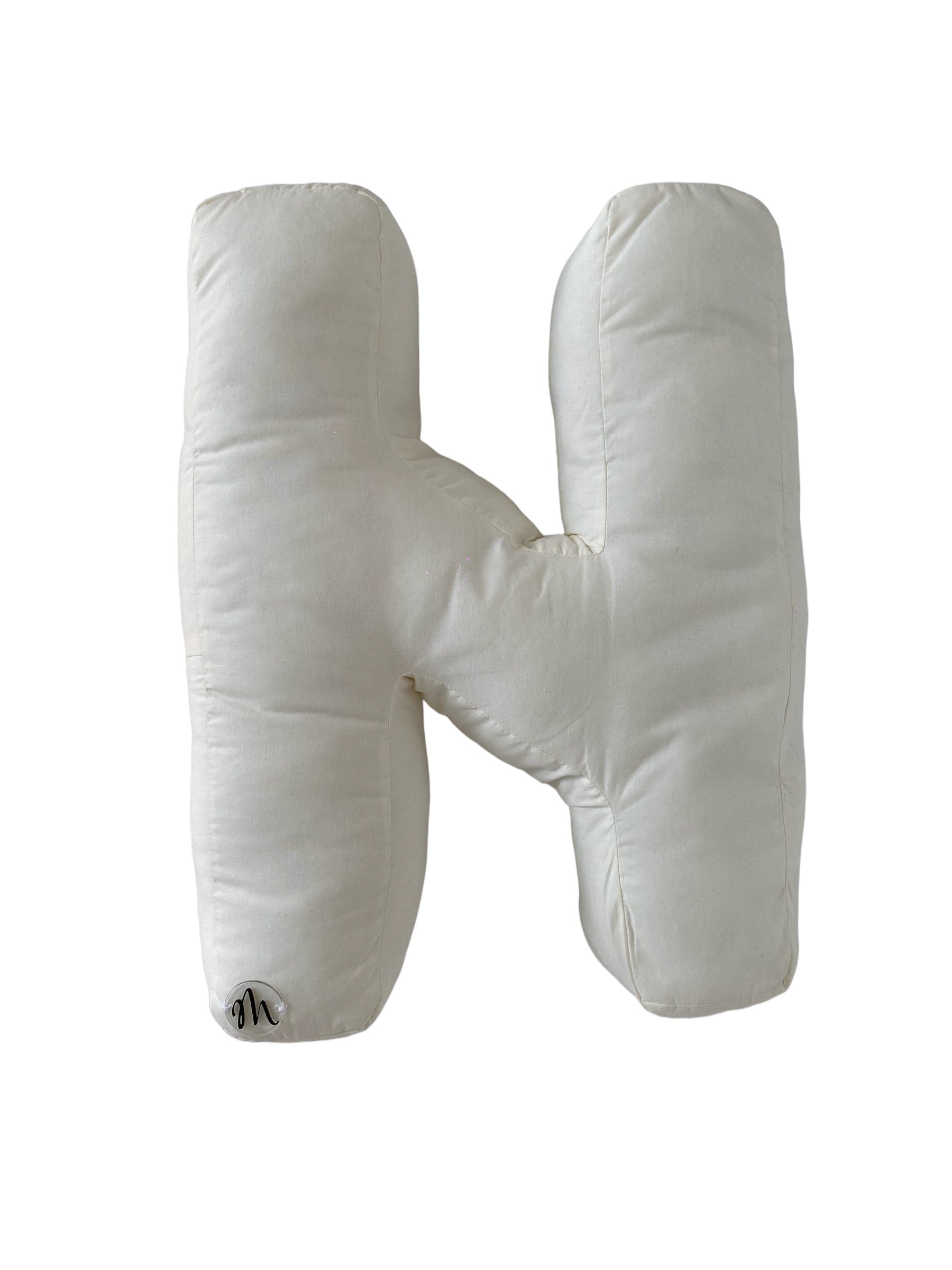 Cuscino a forma di lettere fatto a mano