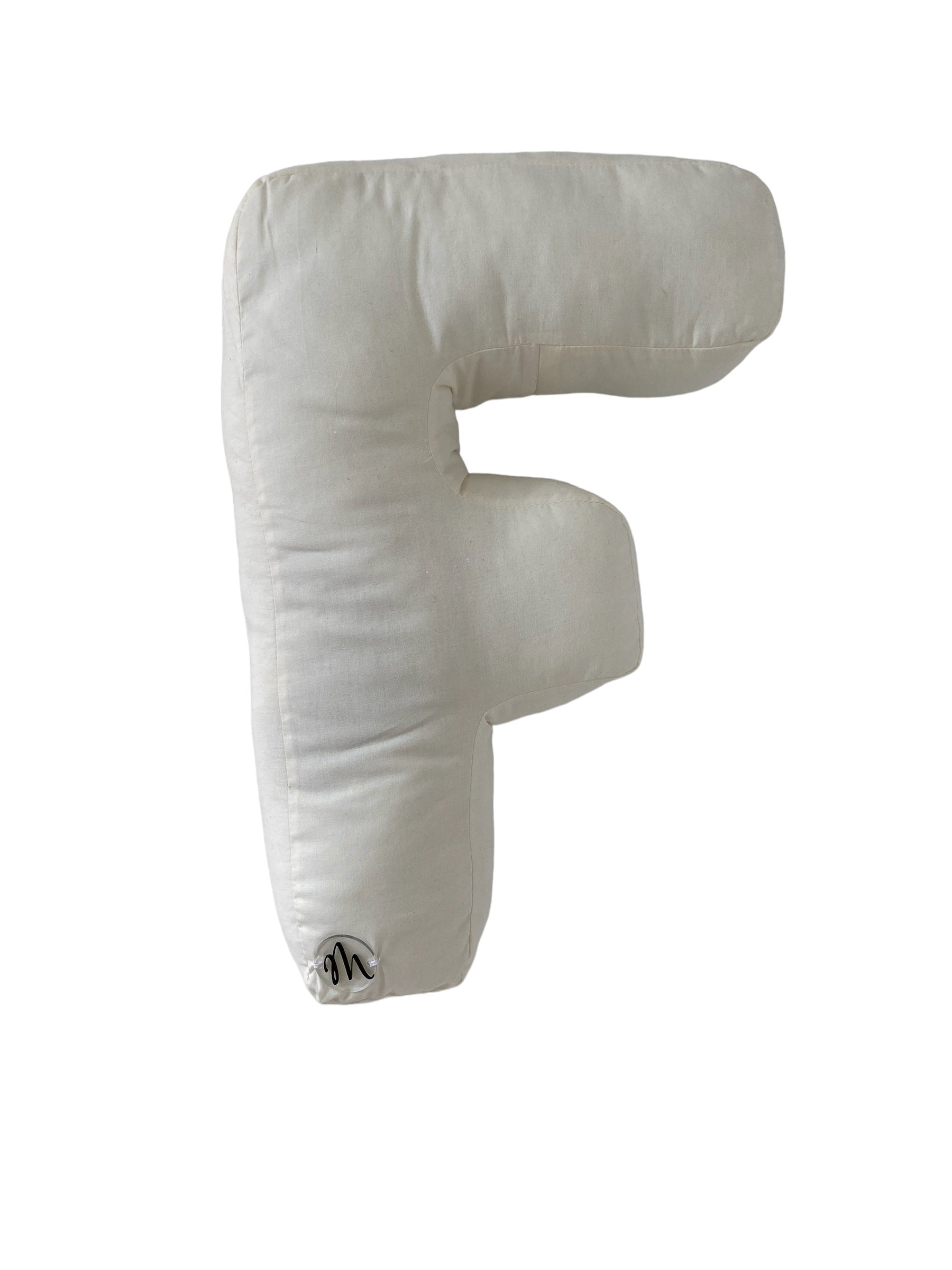 Cuscino a forma di lettere fatto a mano