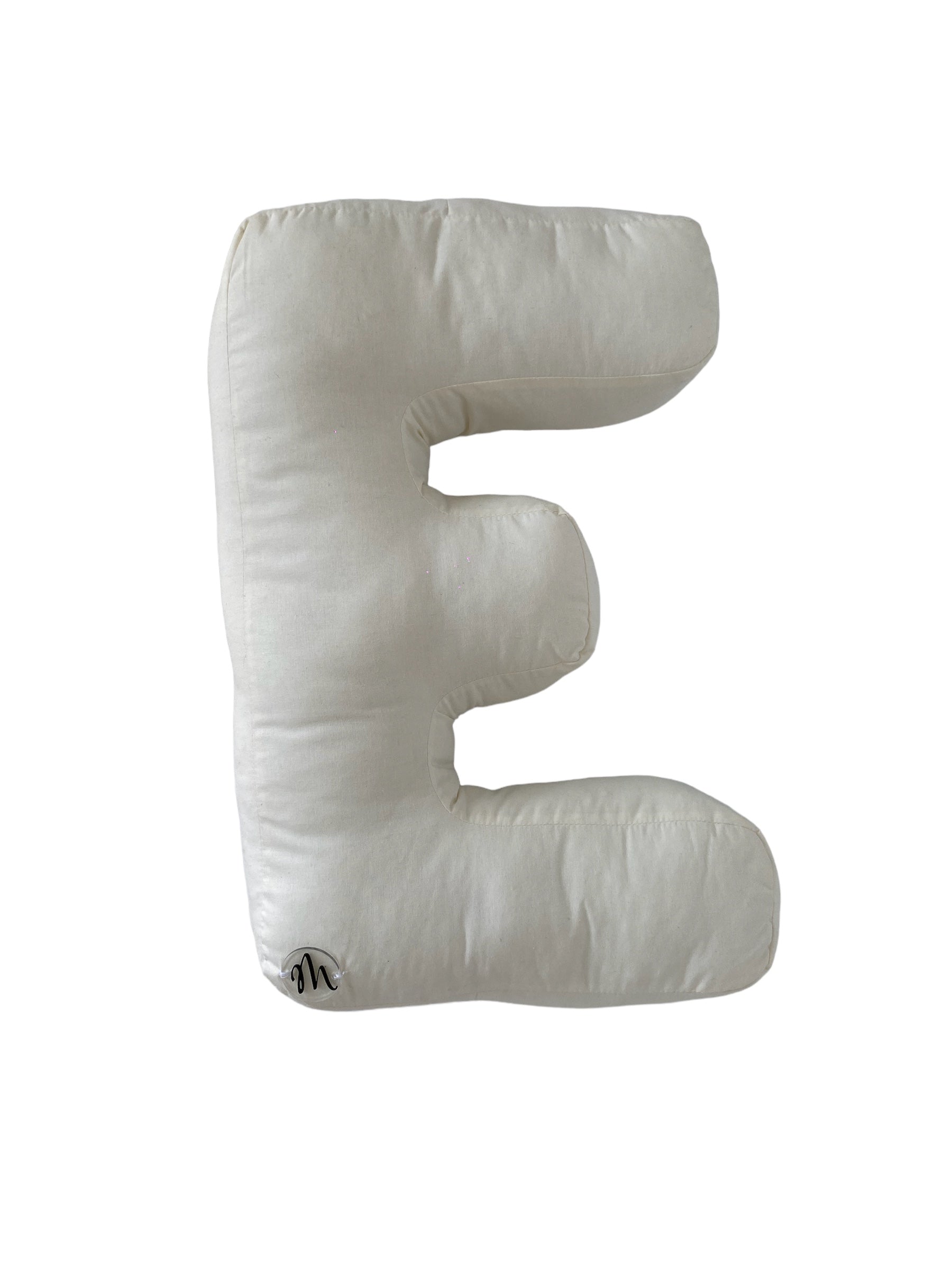 Cuscino a forma di lettere fatto a mano