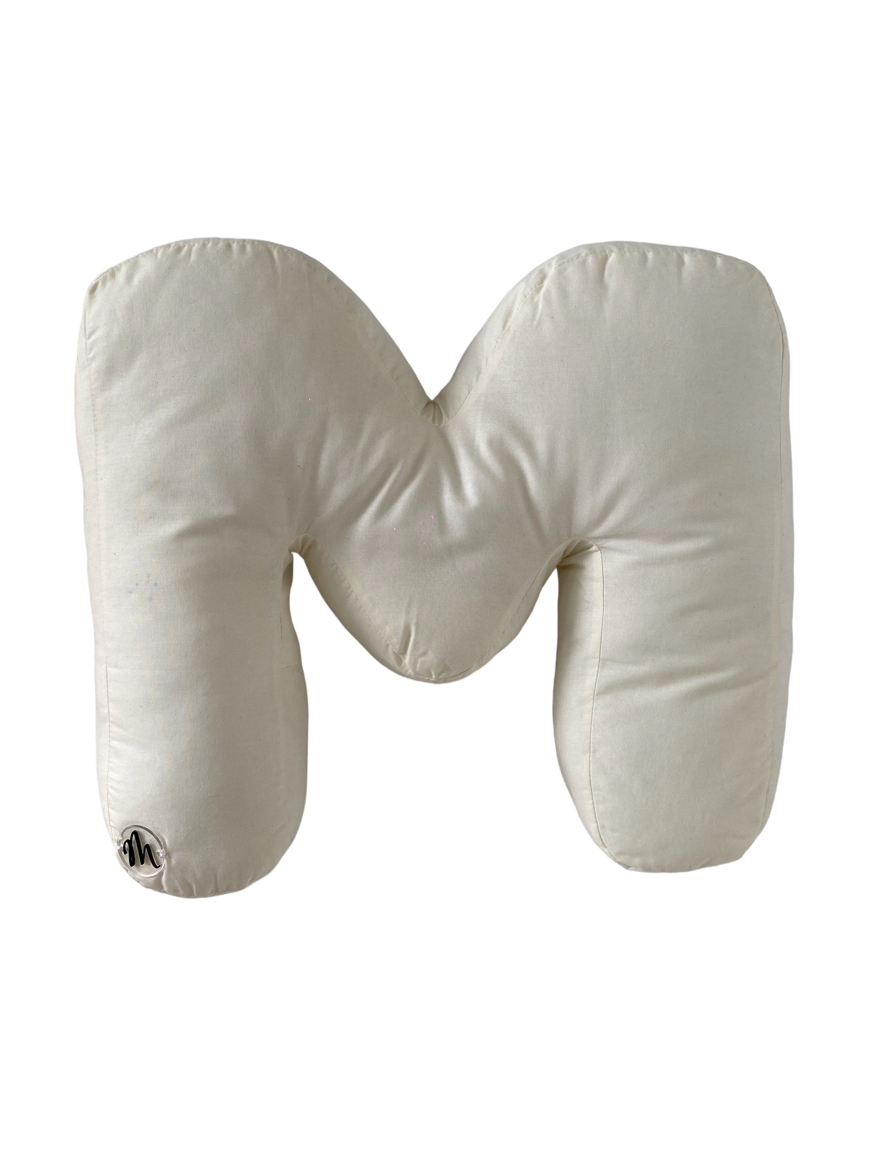 Cuscino a forma di lettere fatto a mano