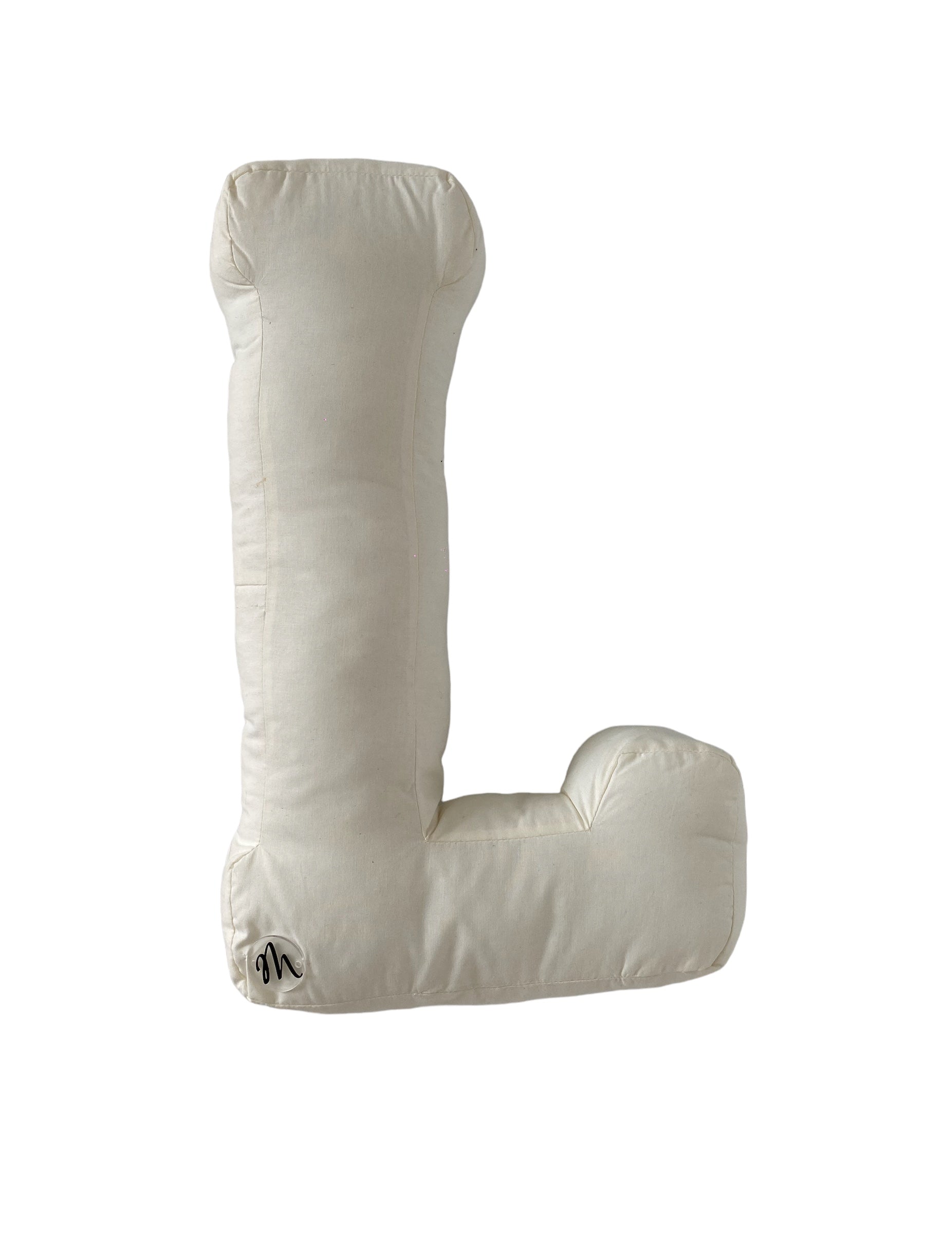 Cuscino a forma di lettere fatto a mano